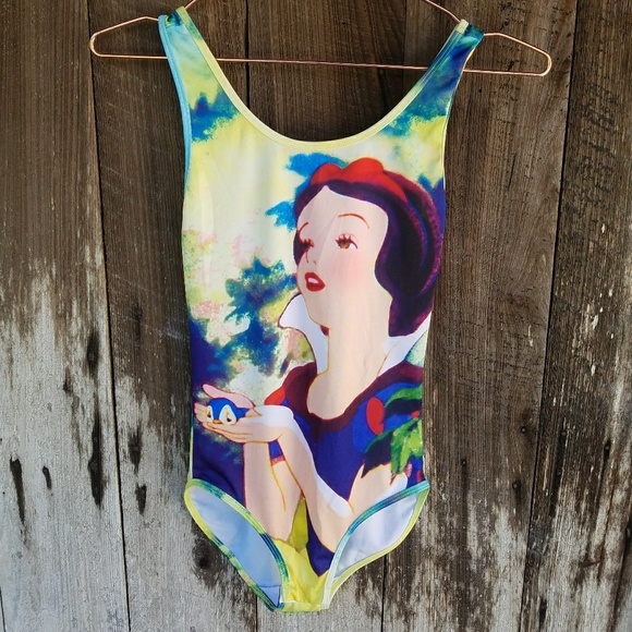 Disney Snow White Leotard Swimsuit Size Small - Picture 1 of 4